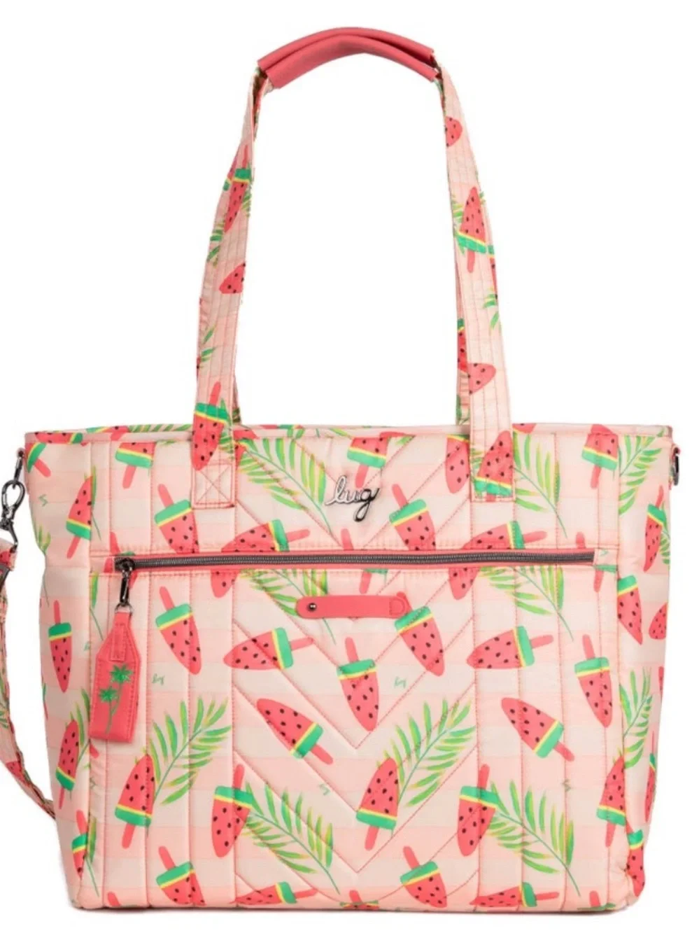 Lug Paddle Carry-All Tote POPSICLE PINK (LOVE STRIPE PINK)